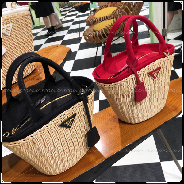 PRADA プラダ コピー 可愛すぎ！カラフルかごバッグ 3色 1BG172